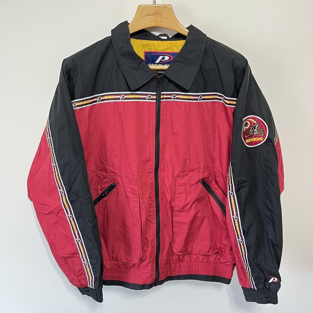 Vintage Washington Redskins Jacket Mens XL Red NFL Football 90s Commanders Pro
